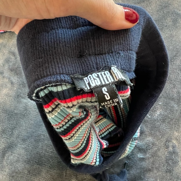 Poster girl blue striped cheeky pyjama bottoms - Picture 3 of 3